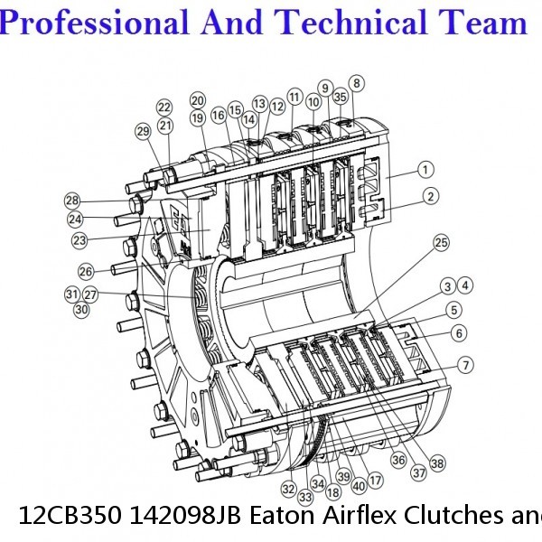 12CB350 142098JB Eaton Airflex Clutches and Brakes #1 small image