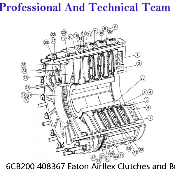 6CB200 408367 Eaton Airflex Clutches and Brakes #2 small image