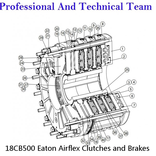 18CB500 Eaton Airflex Clutches and Brakes #4 small image