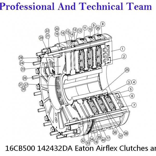 16CB500 142432DA Eaton Airflex Clutches and Brakes #5 image